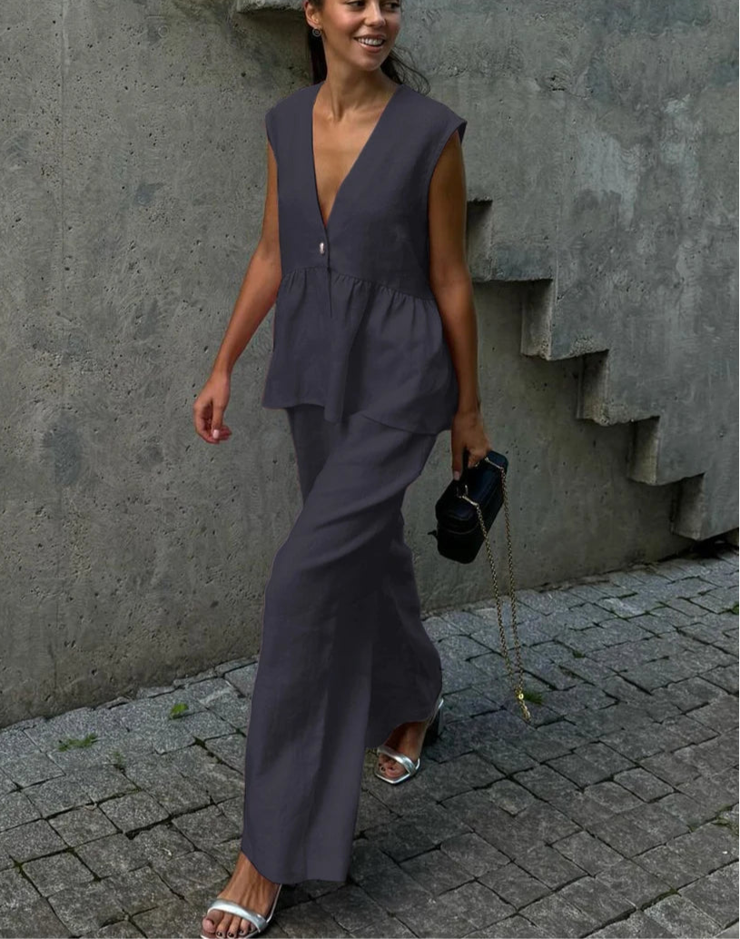 Loretta Cotton Set (Top/Pants)