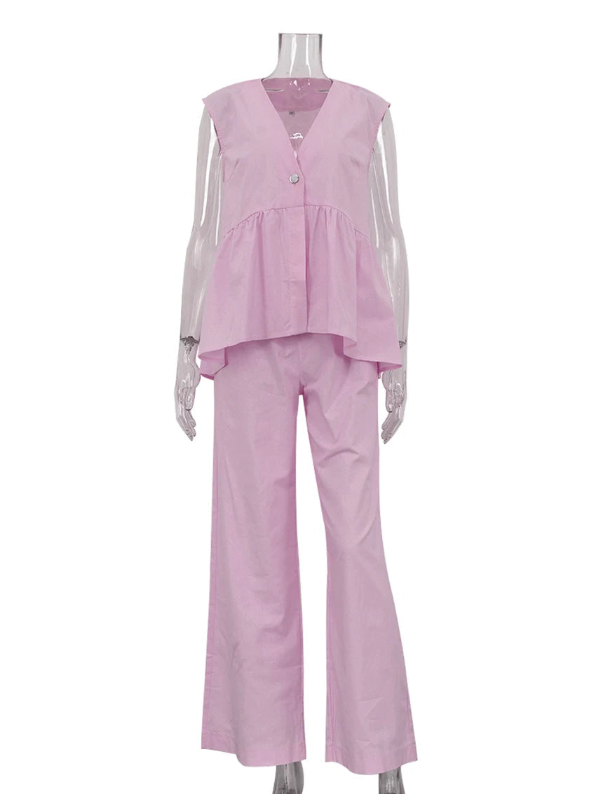 Loretta Cotton Set (Top/Pants)