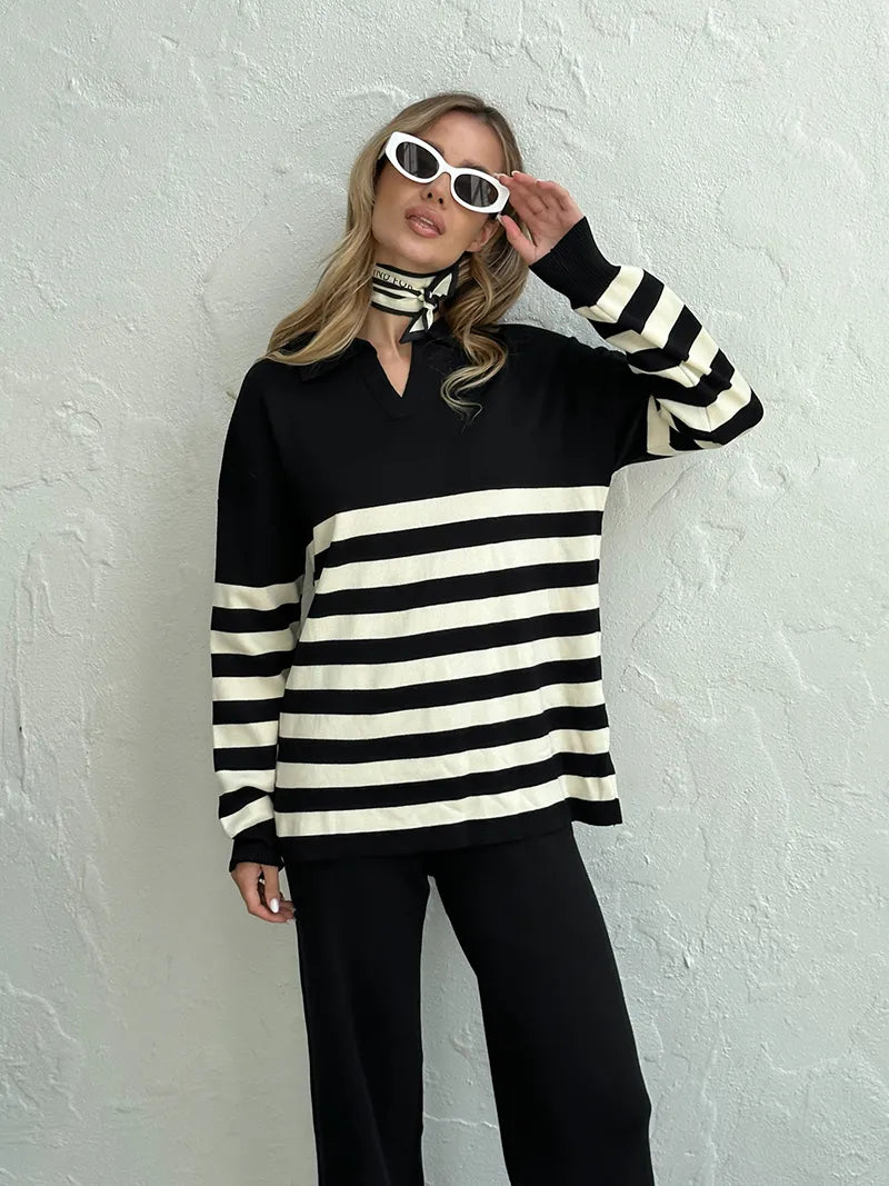 Sandra Knitted Set (Sweater/Pants)