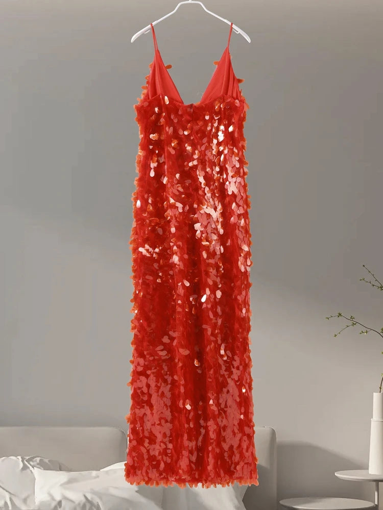 Glitter Sequins Evening Dress