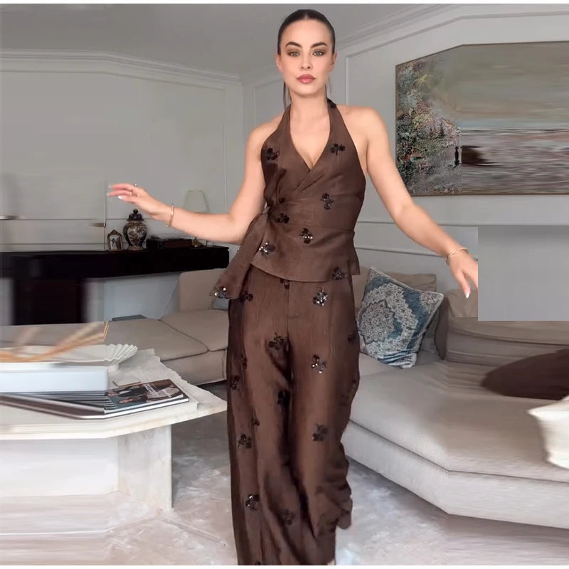 Sheila Sequin Set (Vest/Pants)