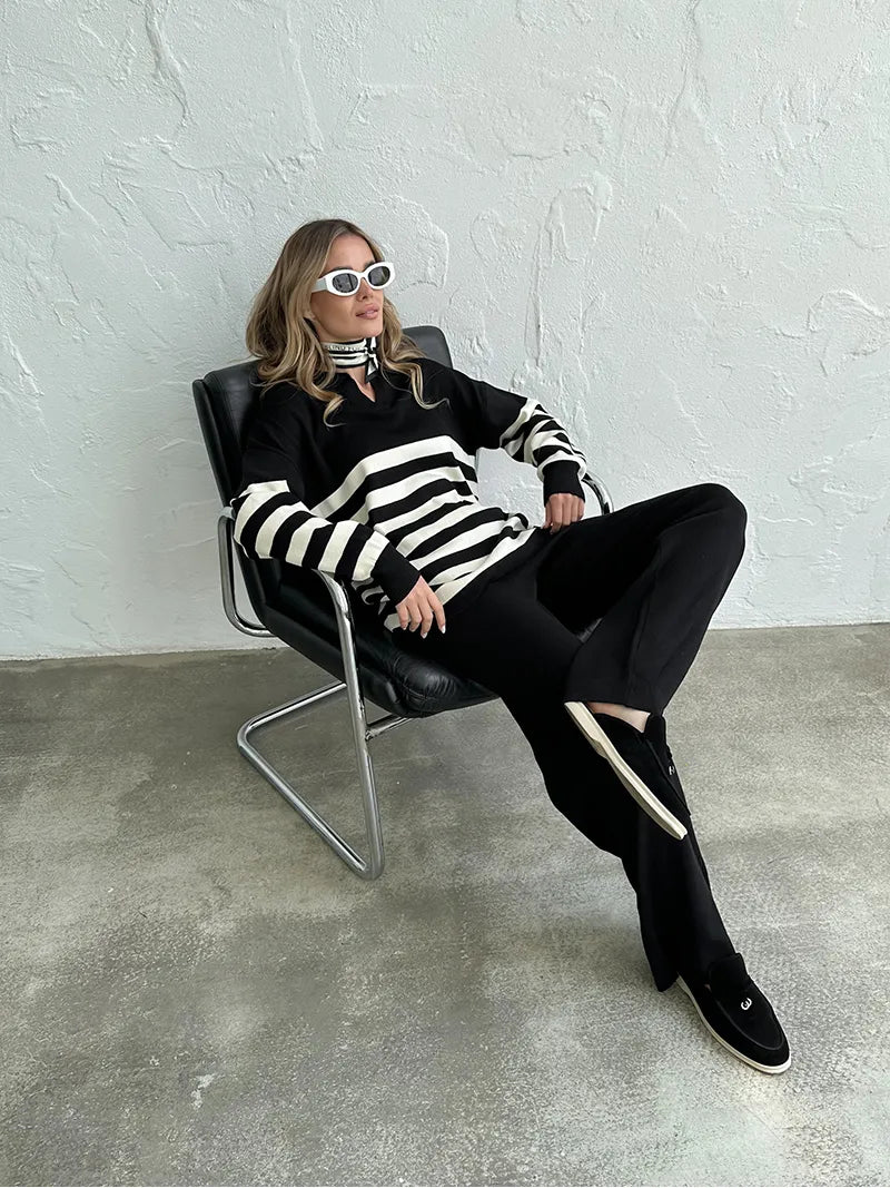 Sandra Knitted Set (Sweater/Pants)