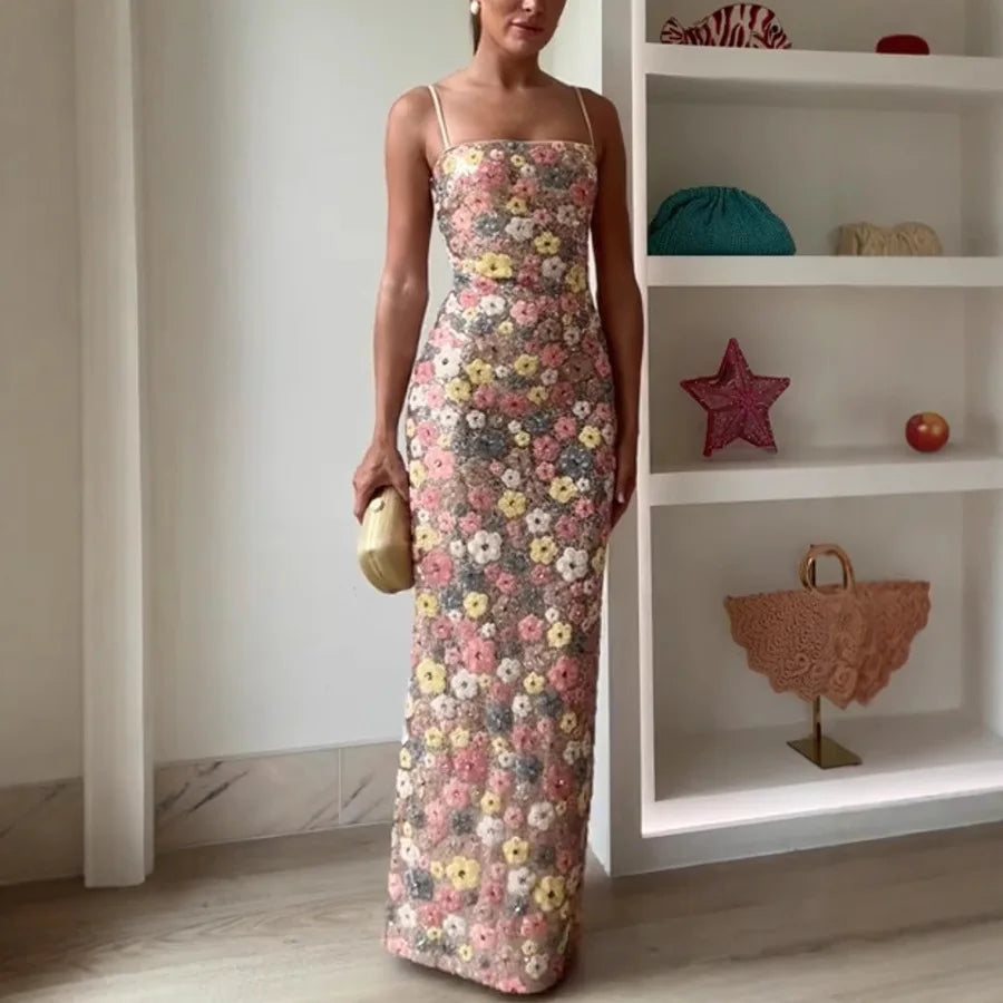 Evelyn Sequin Maxi Dress