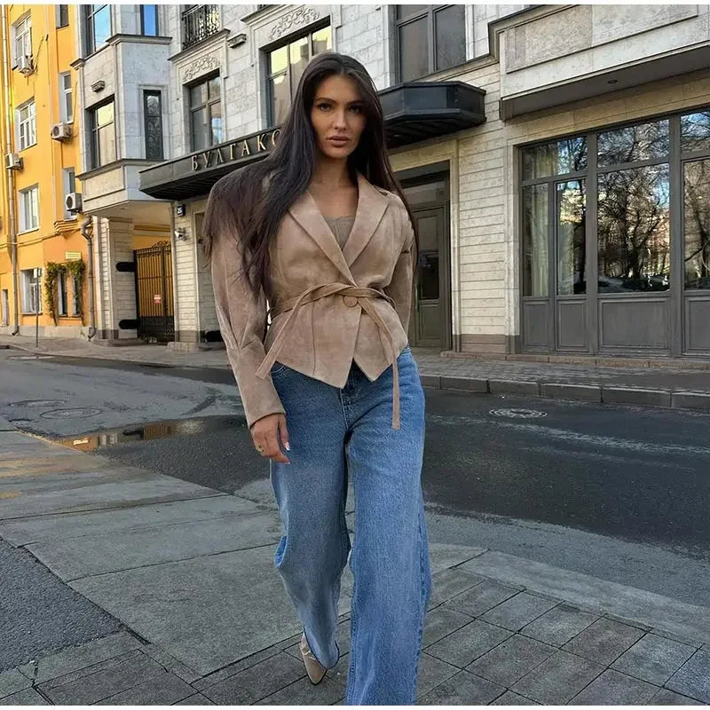 Nancy Jacket Leather/Suede