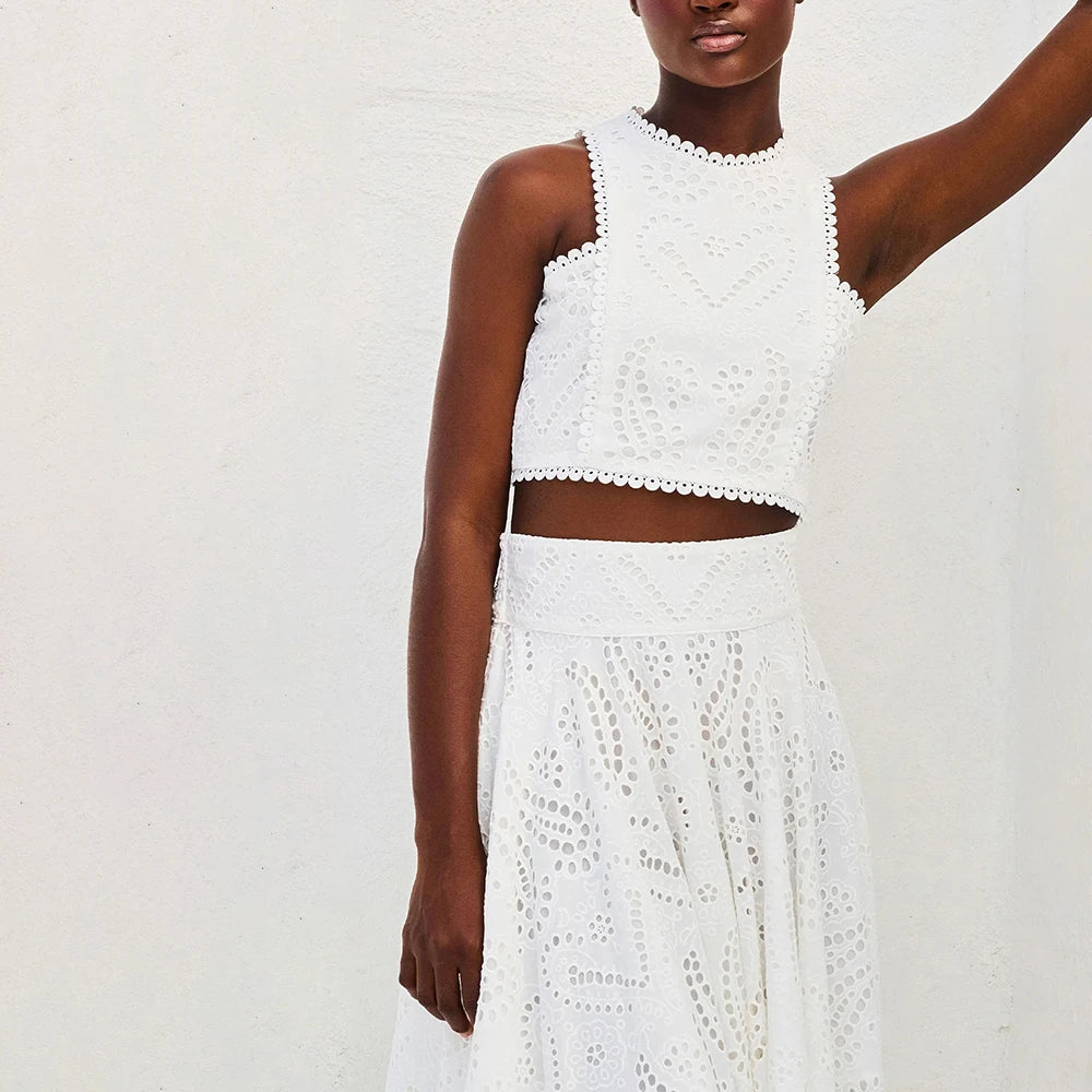 Stephanie Cotton Set (Top/Skirt)