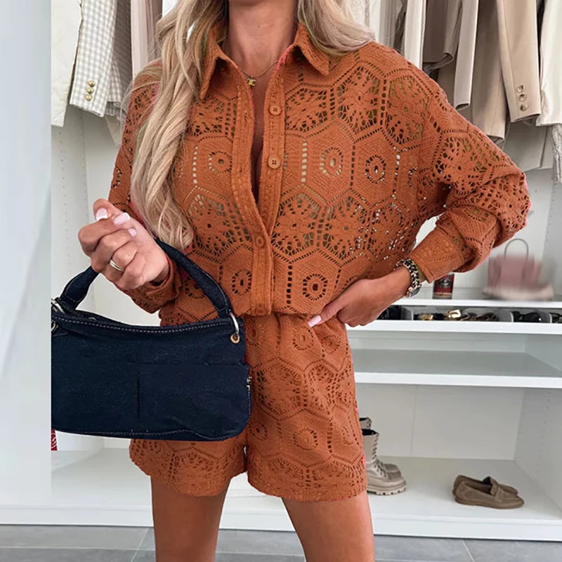 Jean Set (Blouse/Shorts)