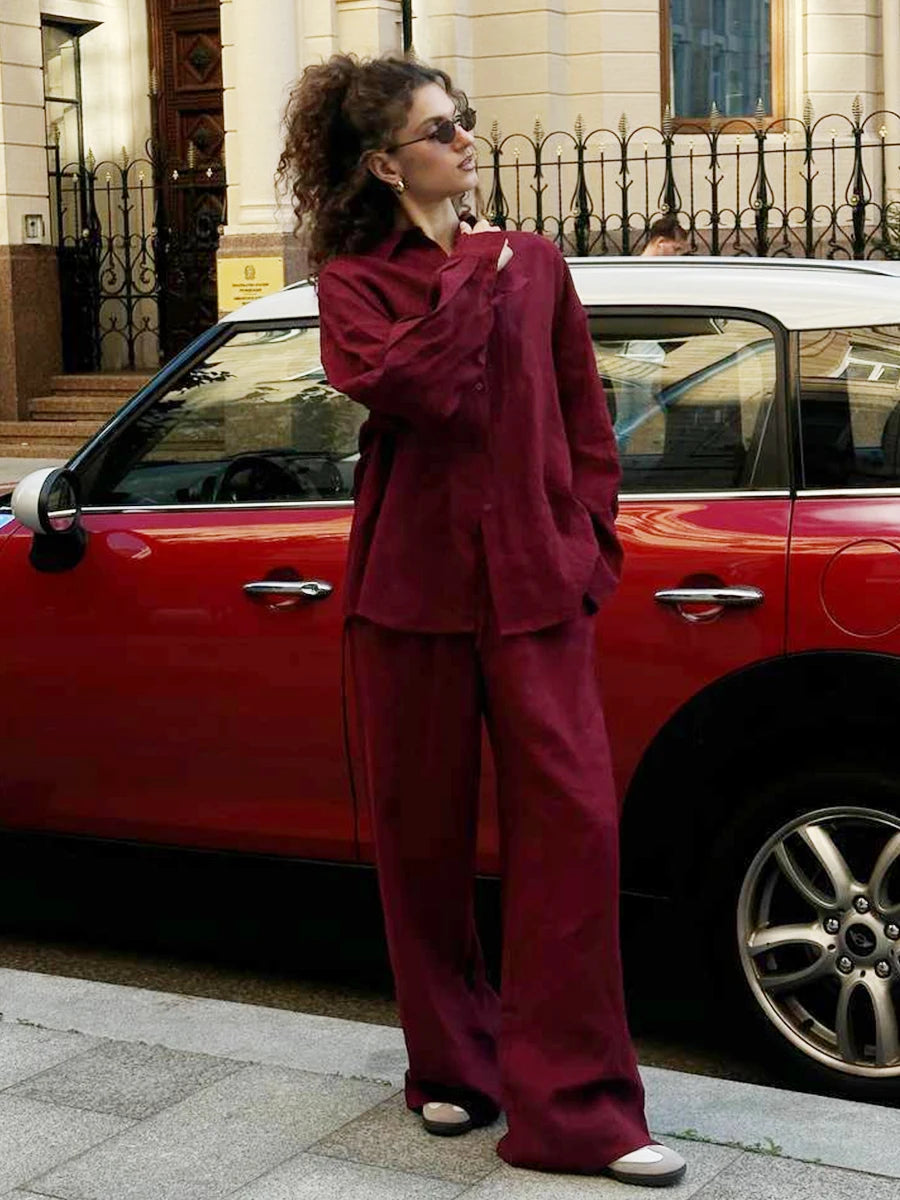 Cynthia Cotton Suit (Blouse - Pants/Shorts)