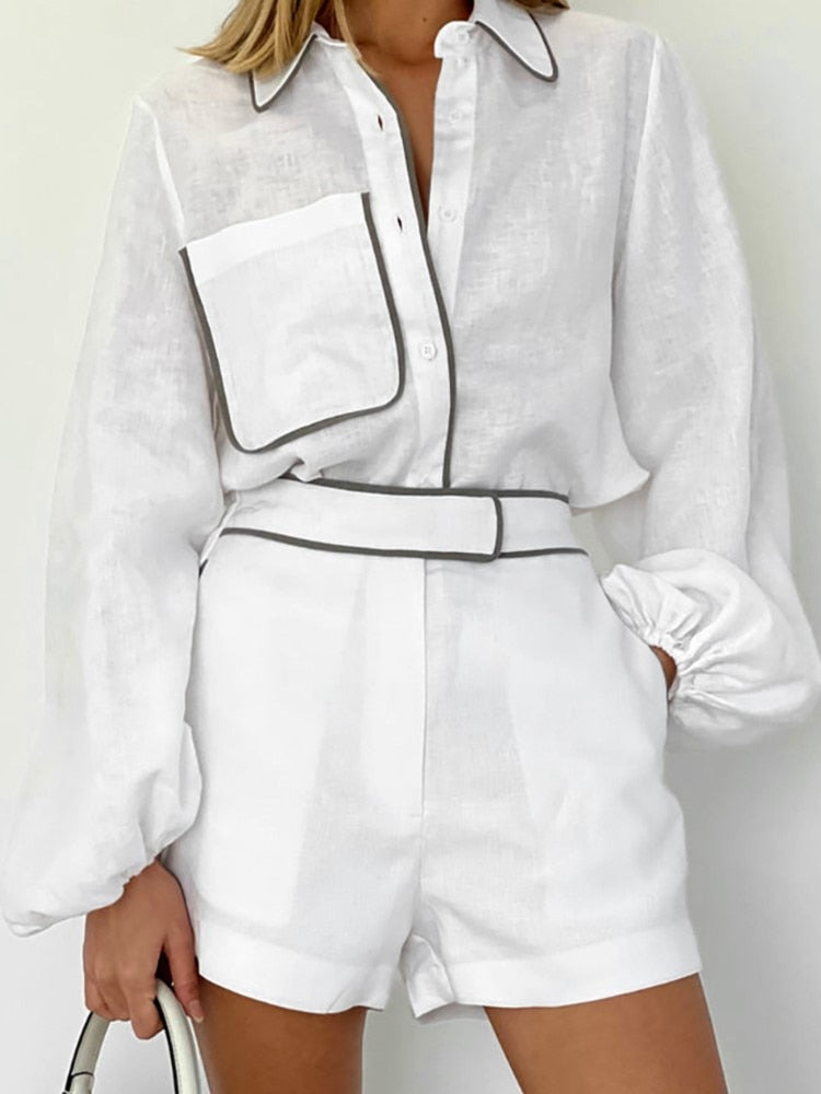 Sally Set (Blouse/Shorts)