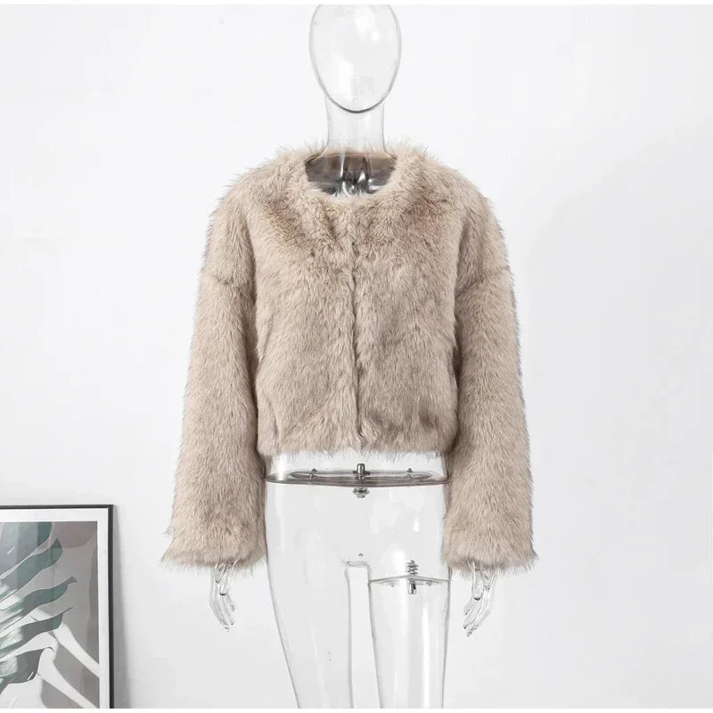 Short Faux Fur Coat