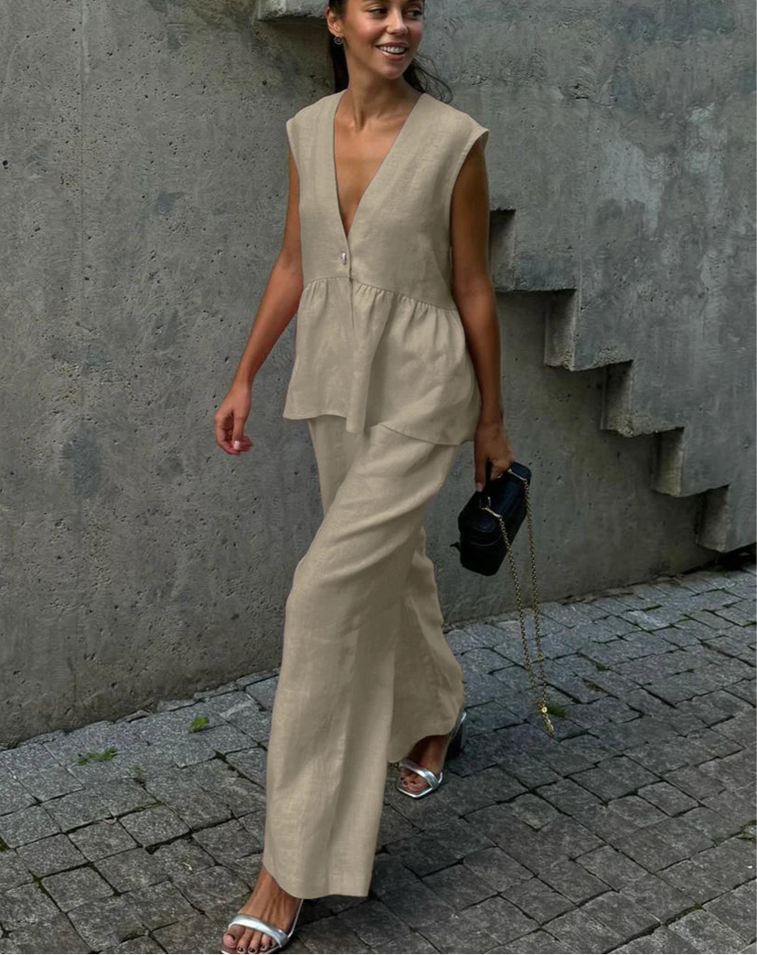 Loretta Cotton Set (Top/Pants)