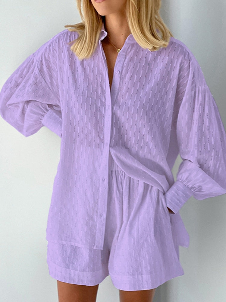 Meghan Set (Blouse/Shorts)