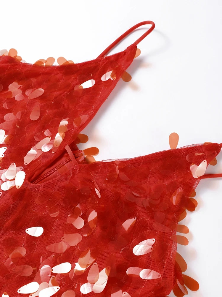 Glitter Sequins Evening Dress