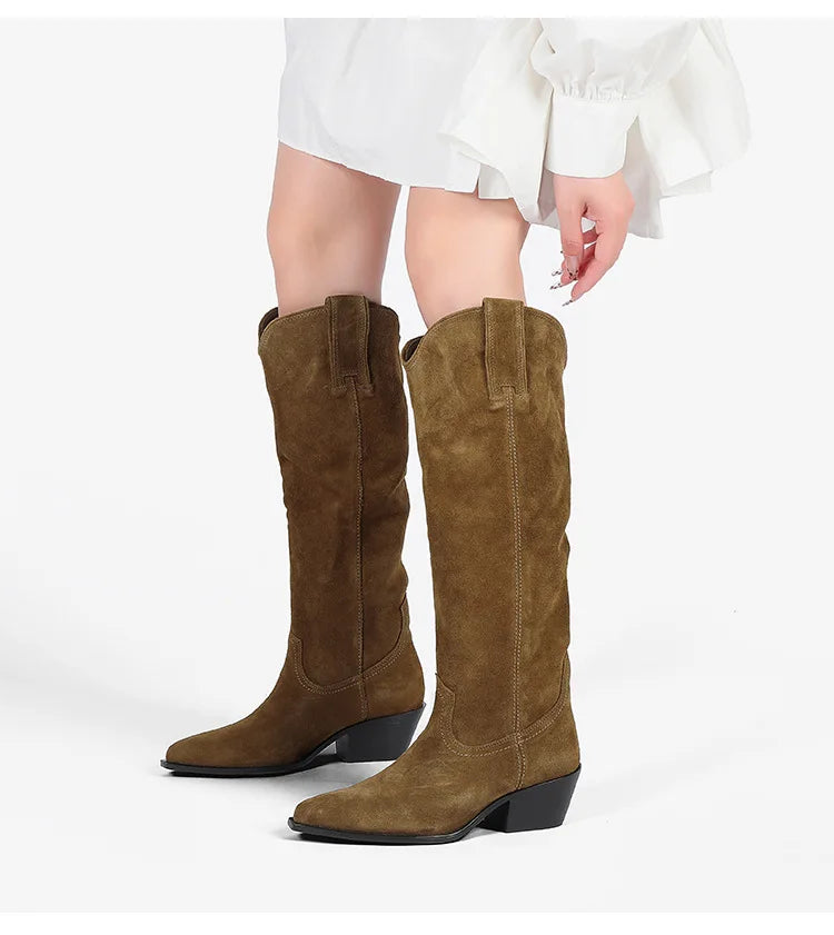 Ruth Boots (Natural Suede)