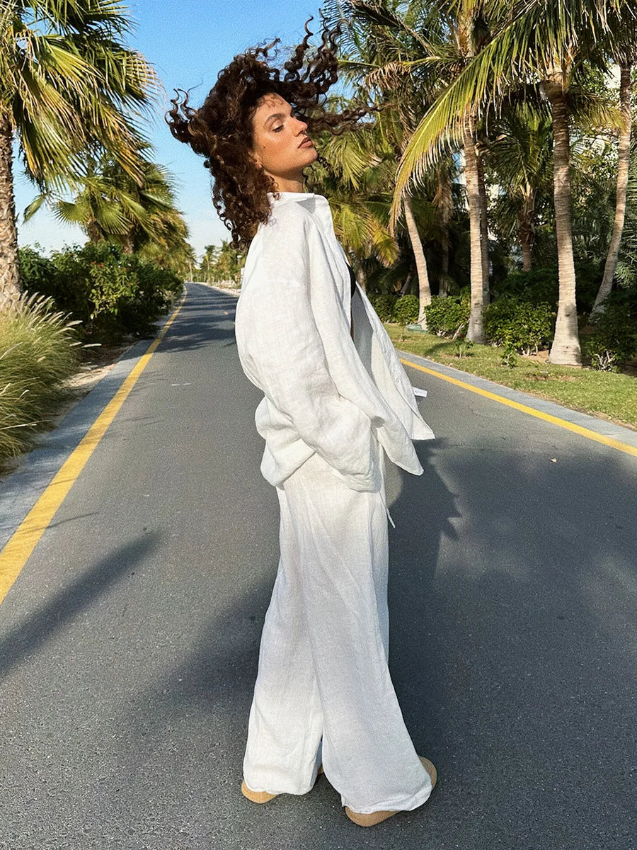 Cynthia Cotton Suit (Blouse - Pants/Shorts)