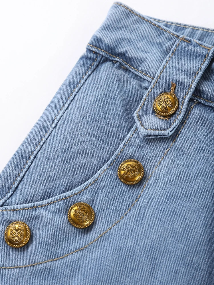 Patricia Denim Set (Vest/Pants)