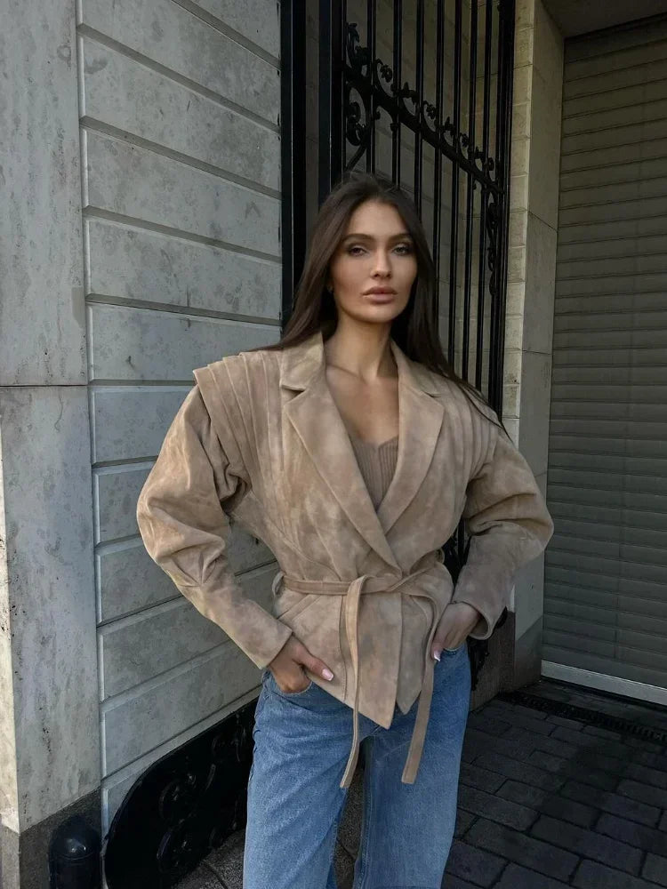 Nancy Jacket Leather/Suede