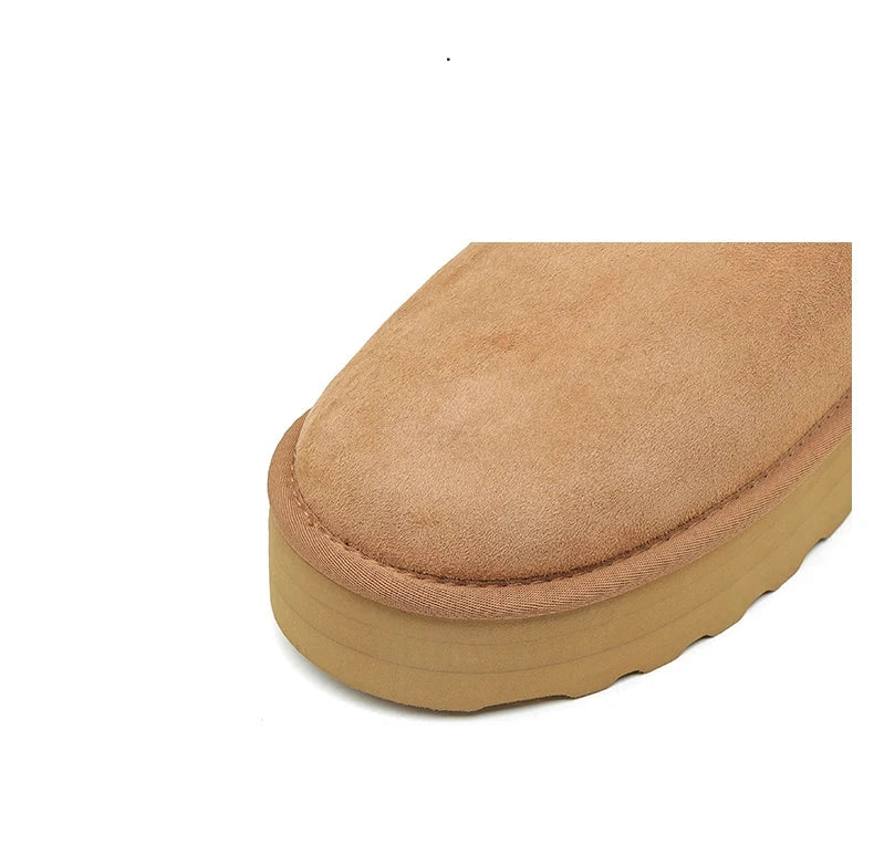 Mary Boots (Natural Fur, Suede Leather)