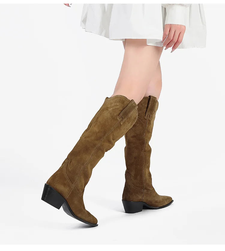 Ruth Boots (Natural Suede)