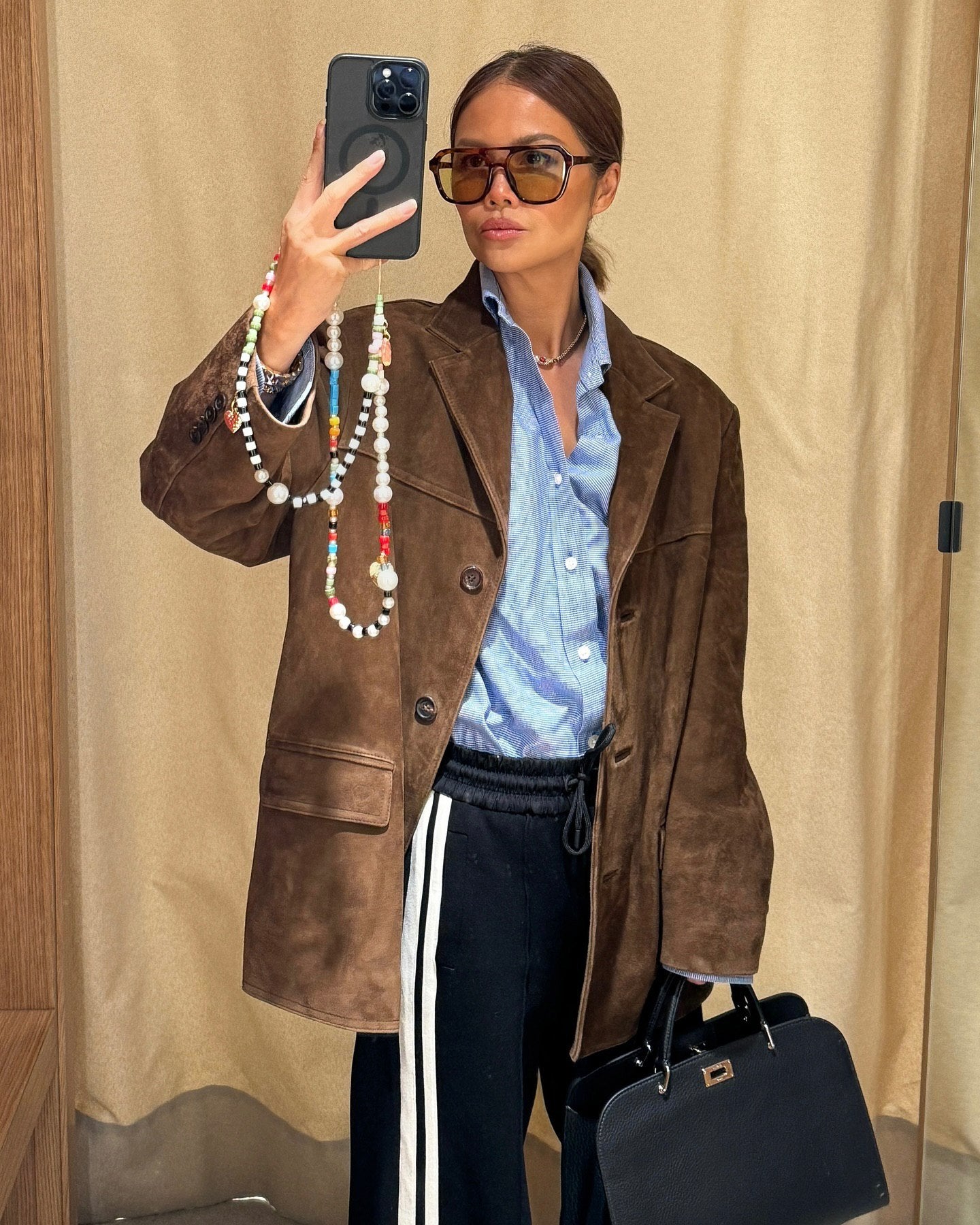 Vintage Suede Leather Blazer