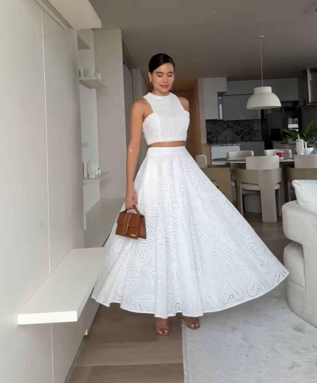 Stephanie Cotton Set (Top/Skirt)