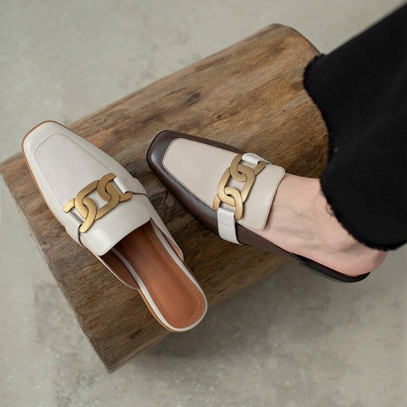 Helen Mules (Genuine Leather)
