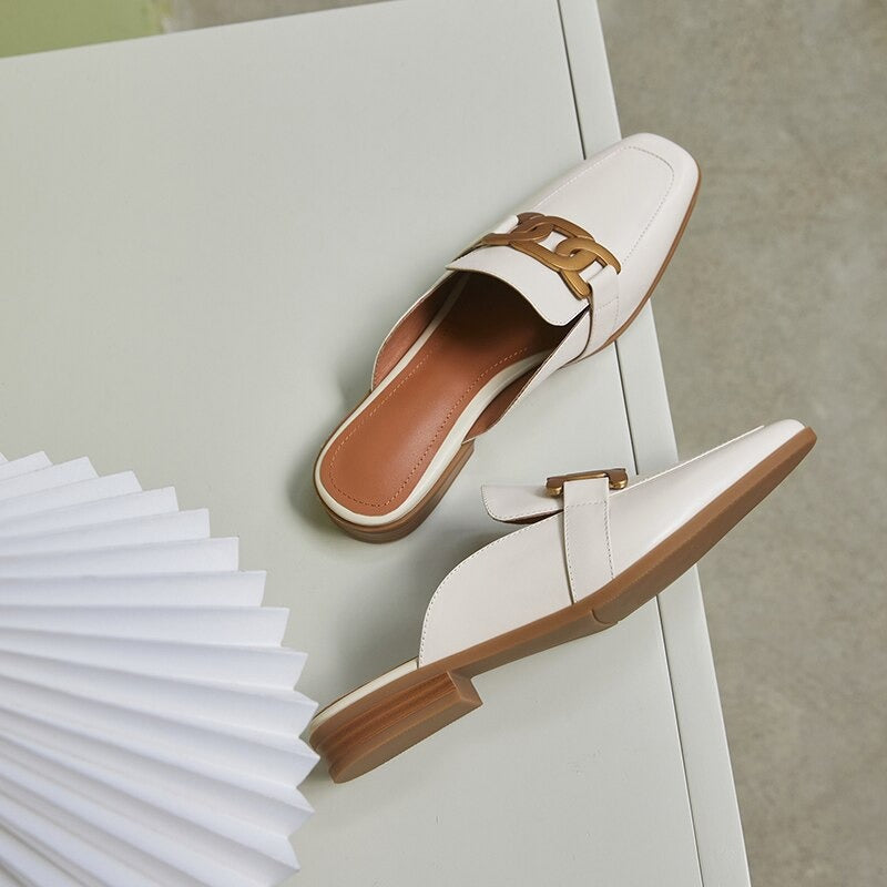 Helen Mules (Genuine Leather)