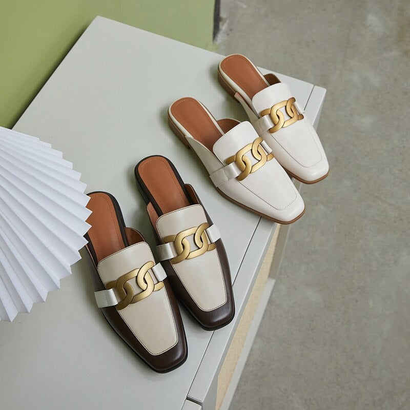 Helen Mules (Genuine Leather)