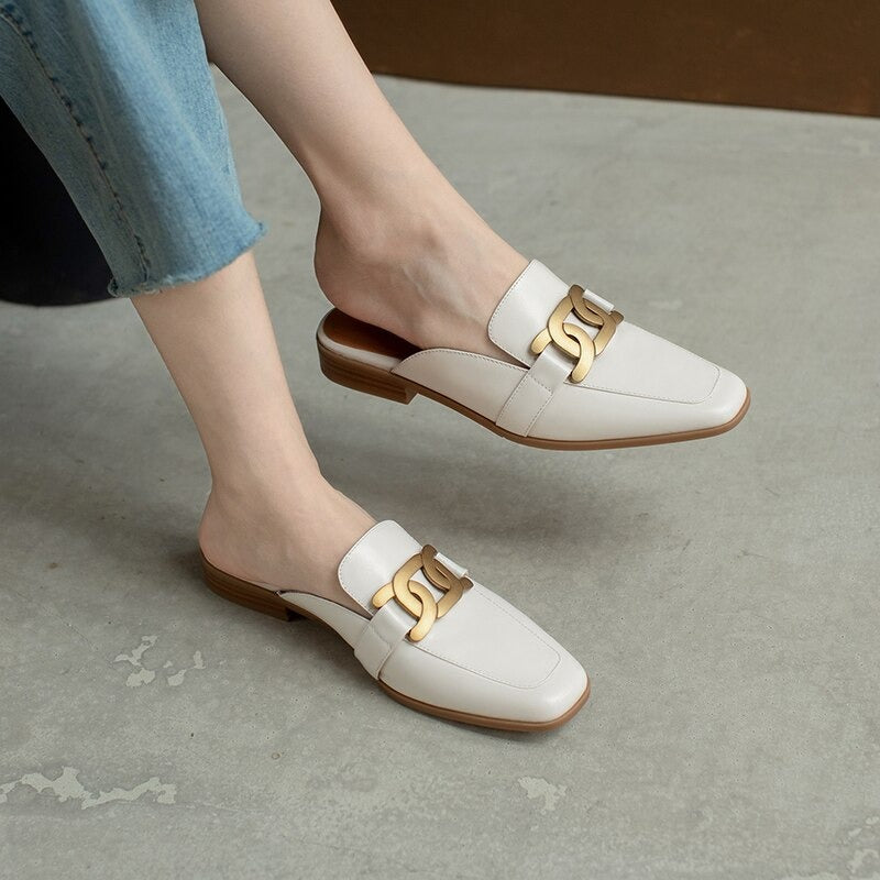 Helen Mules (Genuine Leather)
