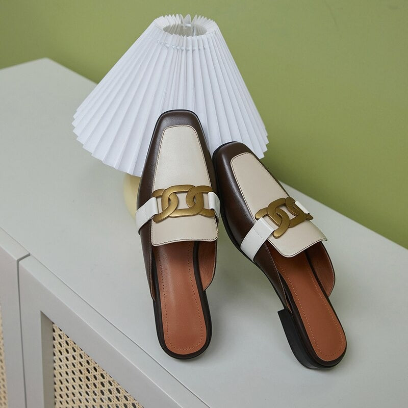 Helen Mules (Genuine Leather)