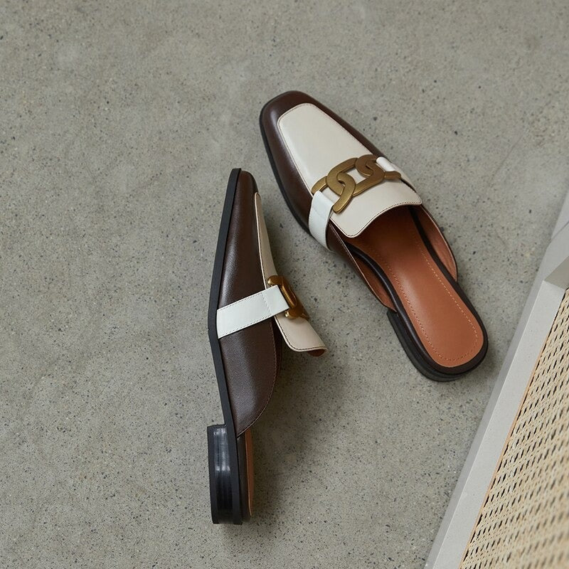 Helen Mules (Genuine Leather)