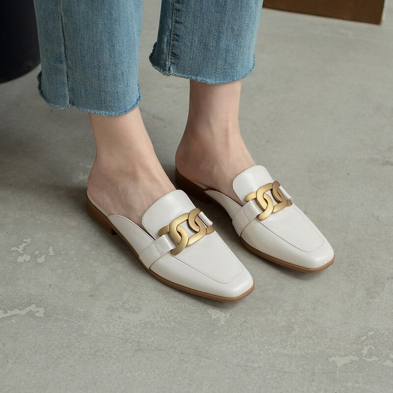 Helen Mules (Genuine Leather)