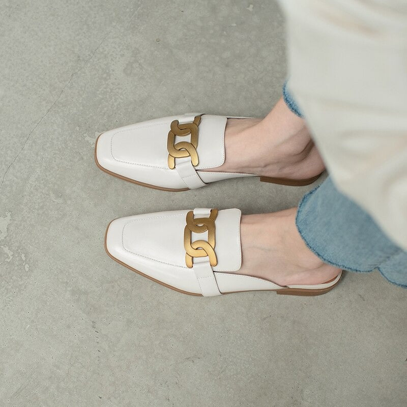 Helen Mules (Genuine Leather)