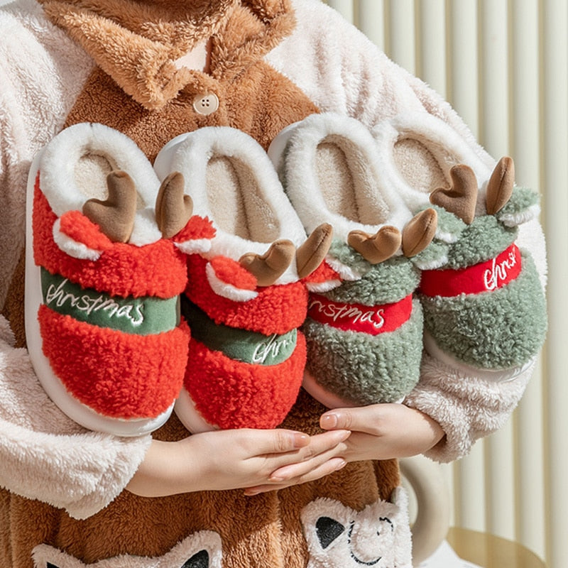 Christmas Deer Slippers