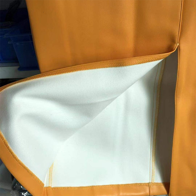 Hollie Leather Mid-calf Skirt