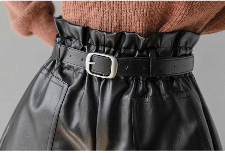 Sarah Leather Shorts