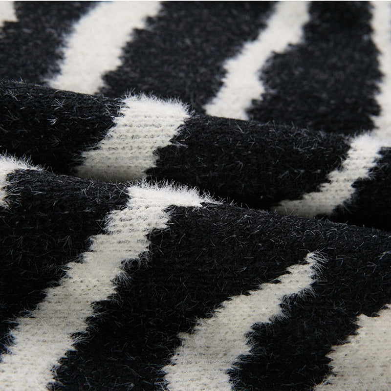 Zebra Print Oversize Sweater