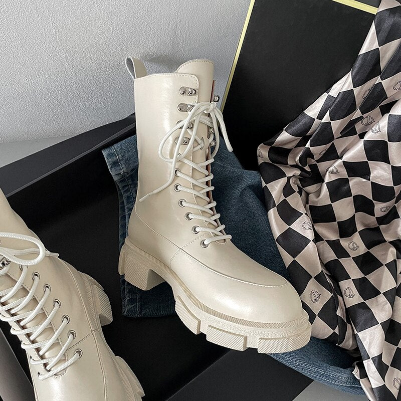 Melanie Boots (Fur/Genuine Leather)