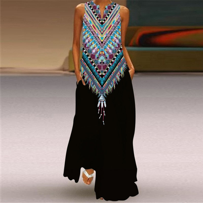 Print Maxi Dress