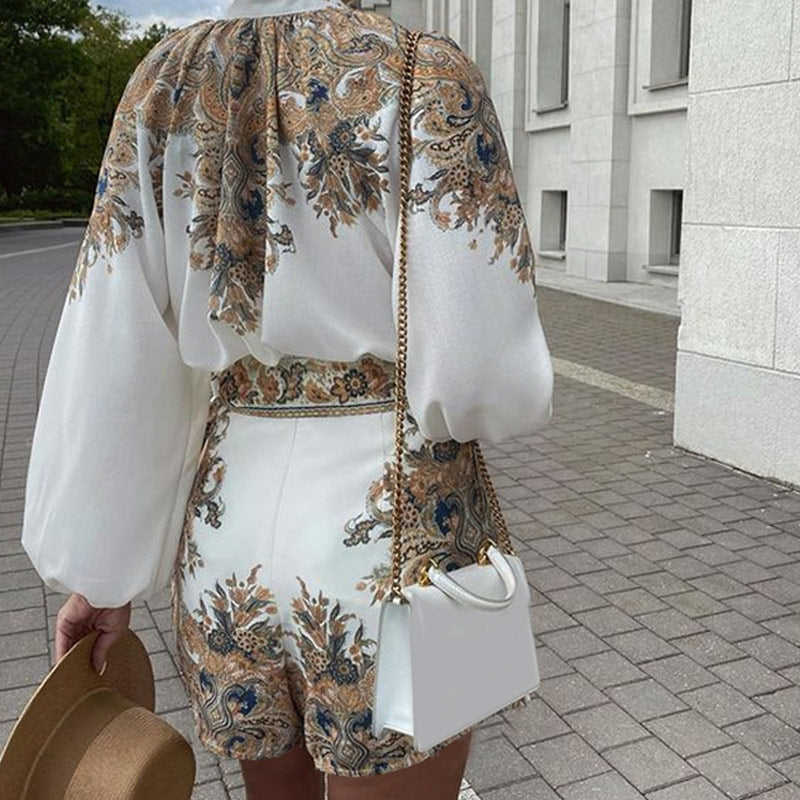 Mary Set (Blouse+Shorts)