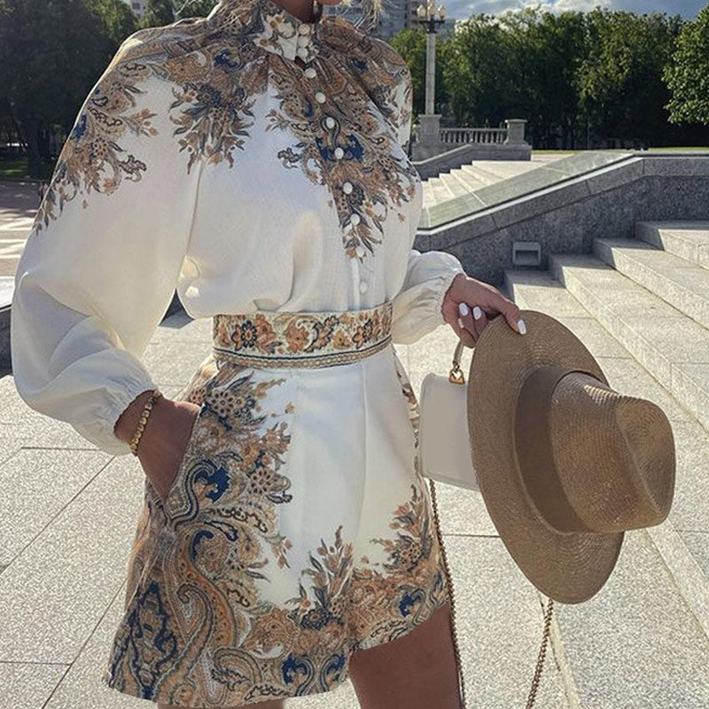 Mary Set (Blouse+Shorts)