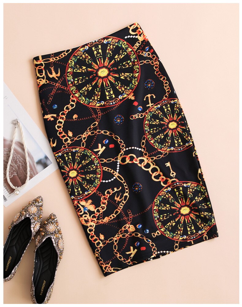 Lilian High Waist Midi Skirts