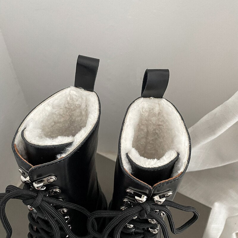 Melanie Boots (Fur/Genuine Leather)