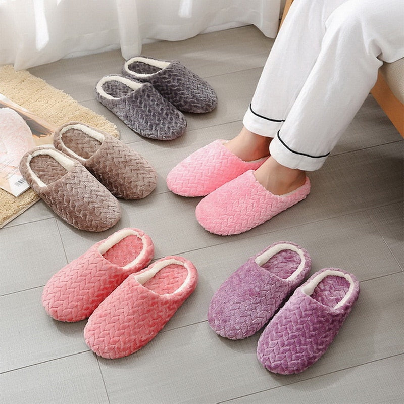 Plush Cotton Slippers
