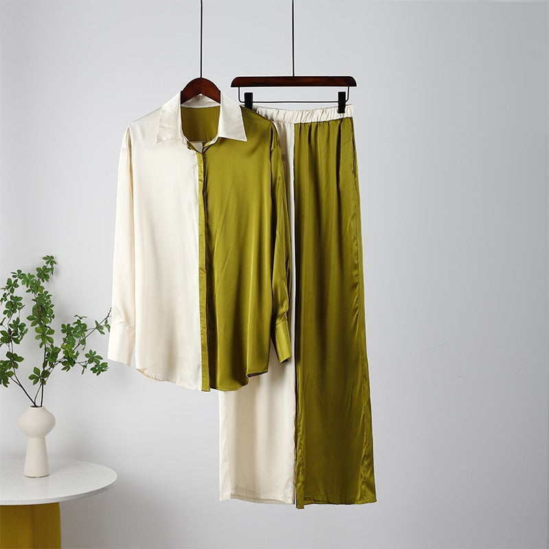 Elizabeth Elegant Suit (Blouse/Pants)