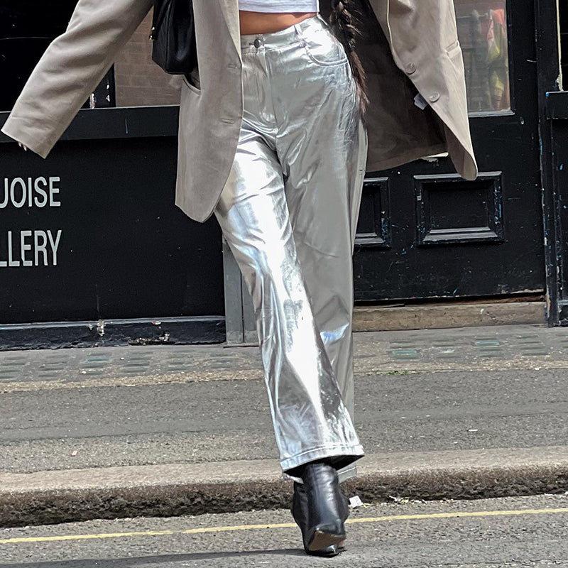 April Metallic Pants