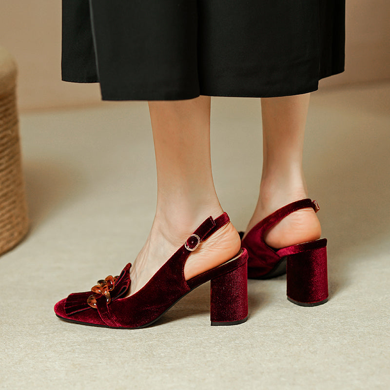 Sophie Velvet Shoes