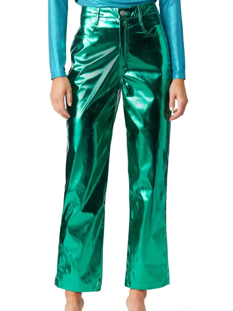 April Metallic Pants