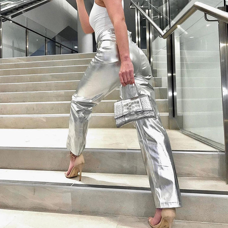 April Metallic Pants