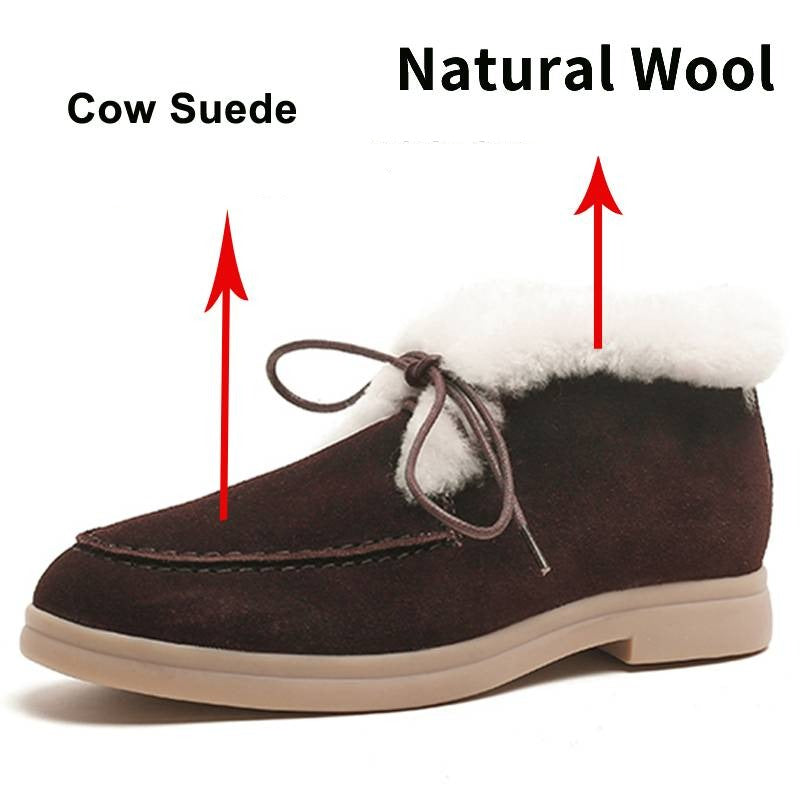 Amberly Boots (natural fur, leather)