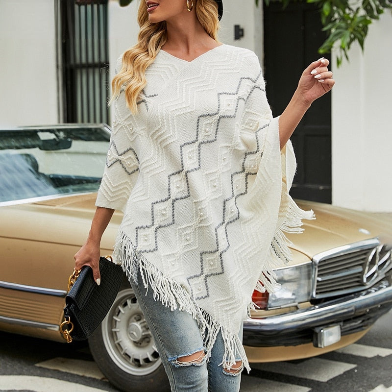 Elizabeth Sweaters Poncho